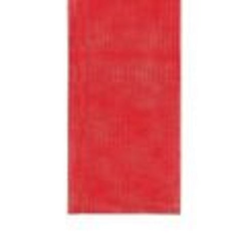 50mm Red Organza Cut Edge Ribbon